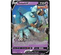 Golurk V 070/203 Ultra Rare Pokemon Card (SWSH Evolving Skies) + 1x TitanCards® Toploader