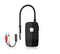 Golvery Bluetooth V5.4 Receiver for Speaker Home Stereo with 3.5mm AUX/RCA | HiFi Wireless Audio Adapter for Car/Wired Headphones, 20 Hours Playtime, Dual Connection to 2 Phones, Easy Control ON/Off