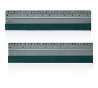 Gomake Vinyl Wrap Squeegee for Vinyl with Ruler and Micro-Fiber Felt Edge Vinyl Applicator Squeegee Sign-Making Graphic Wallpaper Film Installation and Measuring Tool- 29.3CM/11.4 inch Length