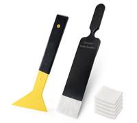 Gomake Window Tint Tools Bulldozer Scrubber Paddle Squeegee Triangle Slim Foot Tinting Squeegee for Front & Back Rear Window Film Auto Flat Glass Installation, Car Wrapping (Style B)