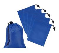 GOMAKERER 10 Pack Drawstring Bag with Toggle, Nylon Gym Ditty Bag Stuff Sack Storage Pouch for Travel Storage Pantry Gifts Organization(Royal Blue,7.95x6.14Inch/20.2x15.6cm)