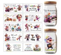 GOMAKERER 10 Sheets UV DTF Cup Wrap, 10 Sheets Funny Grandma Uvdtf Decals Act Your Age Cup Transfer Decoration Personalized Waterproof UV DTF Wraps for Glass Cups DIY Wood Crafts