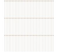 GOMAKERER 100 Pcs Real 18K Gold Plated Ball Head Pins, Brass Wire Needle Headpins 24 Gauge Satin Pins for DIY Crafts Beads Charms Earring Bracelet Jewelry Making Accessories Supplies