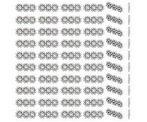 GOMAKERER 100 Pcs Tibetan Antique Silver Spacer Beads, 3 Hole Spacer Beads Rectangle Spacer Bar Beads Metal Beads with Flower Loose Spacer Beads for Bracelet Necklace Jewelry Making