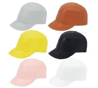 GOMAKERER 12 Pcs 6 Colors Miniature Baseball Caps, Mini Doll Crafts Hats Doll Costume Outfit Accessories for DIY Crafts Decorate