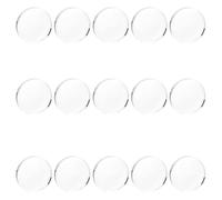 GOMAKERER 15 Pcs Clear Glass Pattern Weights, 2.4 Inch Fabric Cloth Paper Sewing Weight Glass Press Tools for Dressmaking, Pattern Cutting and DIY Sewing Craft Supplies