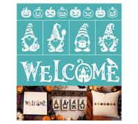 GOMAKERER 2 Sheets Christmas Pet Silk Screen Stencil, Dog Cat Paw Self-Adhesive Printing Silk Screen Reusable Merry Woofmas Meowy Christmas Mesh Stencil for Painting on Wall, T-Shirt, Home Craft