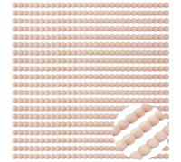 GOMAKERER 24 Pcs Decorative Beaded Wood Trim, 15.75 Inch Unfinished Wood Beaded Trim 3D Decorative Bead Pearl Wooden Molding for Home Wall Cabinet Shelf Window Door, 0.63 Inch Wide