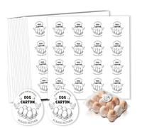 GOMAKERER 320 Pcs Farm Fresh Egg Carton Labels, 2 Inch Please Return Egg Carton Stickers Waterproof Self-Adhesive Egg Packaging Stickers for Box Container Carton Farm Supplies