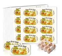 GOMAKERER 320 Pcs Farm Fresh Egg Carton Labels, Country Style Egg Carton Stickers Retro Farm Animal Stickers Self-Adhesive Egg Packaging Sticker for Box Container Carton Farm Supplies