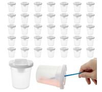 GOMAKERER 36 Pcs No Spill Paint Cups Bulk, Spill Proof Paint Cups with Sealing Lids Art Paint Cup for Painting Crafts and Art Supplies