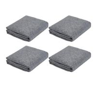 GOMAKERER 4 Pcs 70 x 40 Inch Non Slip Rug Pad, Tufting Backing Cloth Thick and Grippy Backing Fabric Rectangular Floor Mats for Tufting and Rug Making Rectangular Floor Mats (Grey)