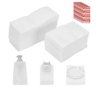 GOMAKERER 400 Pcs Pack Foam Sheets, Cushion Foam Wrap Pouches with Fragile Stickers Moving Packaging Supplies for Moving Storage & Shipping, Protect Cup, Glasses(2 Styles)