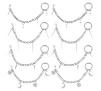 GOMAKERER 8 Pcs Shoe Decoration Charms, Boot chain charm Cross and Butterfly Pendant Shoelace Charms for Women Men Sneakers Casual Shoes Boots Shoe Decor