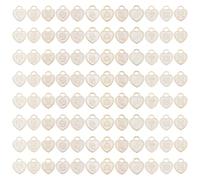 GOMAKERER 96 Pcs Twelve Constellation Heart Charms, 12 Styles Zodiac Sign Pendants White Enamel Love Heart Charms for DIY Earrings Necklace Bracelet Jewelry Making