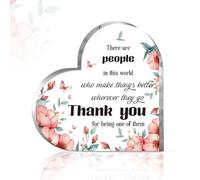 GOMAKERER Appreciation Gifts for Women, Thank You Gifts for Women Grateful Gifts Acrylic Heart Keepsake for Female Teacher Colleague on Christmas Thanksgiving Day Birthday