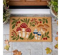 GOMAKERER Cute Mushroom Door Mat, 17x30 Inch Fall Autumn Print Doormat Non-Slip Doormats Decor Front Door Mat Outside Entrance for Home Porch Yard Patio