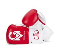 GoMax Leather Boxing Gloves 6,8,10,12,14,16 oz Boxing Glove for Training Punching Sparring Punching Boxing Bag Gloves Mitts Muay Thai Kickboxing MMA Martial Arts Workout Gloves