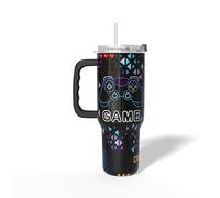 Gome 40oz Neon Gaming Tumbler - Gamer Gifts for Men & Boys - Birthday Gifts for Game Lovers, Boyfriend Insulated Stainless Steel Gamer Cup with Handle