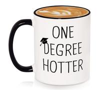 GoMelley 2025 Graduation Gifts for Her, Him- 11oz Coffee Mug- Funny College, Master Degree, Phd Graduation Gift for Women, Men, One Degree Hotter
