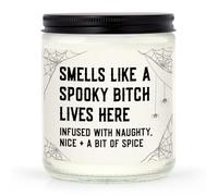 GoMelley Funny Gothic Gifts for Women, Spooky Witchy Summerween Candle