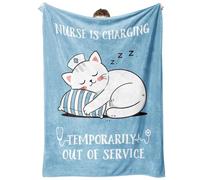 GoMelley Funny Nurse Gifts for Women, Soft Flannel Nurses Blanket, Nurse Birthday, Appreciation, Graduation Gifts, Sudent/New Nurse Gift, Paramedic Gift, 60"*50"