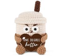 GoMelley Graduation Gift for Her Him, One Degree Hotter Crochet Coffee Mug, 2026 Graduation Gifts for College, Master’s, PHD, Graduations Party Decoration