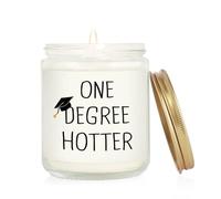 GoMelley Graduation Gifts for Her Him- One Degree Hotter Lavender Scented Candle- Funny 2025 College, Master Degree, Phd Graduation Presents for Women, Men(7oz)