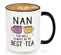 GoMelley Nan Gifts, Birthday Gifts for Nan Mug, Best-Tea