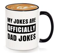 GoMelley New Dad Gifts, Dad to Be Gift, Funny Dad Jokes Mug