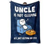GoMelley Uncle Gifts from Niece Nephew, Uncle is not Sleeping Blanket