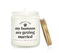 GOMELLEY Wedding Gifts for Dog Lovers, Lavender Scented Soy Wax Candle, Engagement Gifts, Wedding Present for Dog-Loving Couples, Bride, Groom