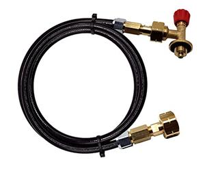 Gomet Campingaz 901,904,907 Bottle Adaptor to Butane Gas Bottle/Refill Filler Set Connectors with 8mm Hose Pipe (3 Meters)