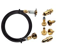 Gomet DN Autogas Parts LPG GPL European Propane Gas Bottle Refill Adapter Kit with M10 Mini Hidden Filling Point, Bayonet, Euronozzle, DISH & ACME Adapters