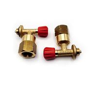 Gomet DN Autogas Parts Motorhome Caravan Butane Camping Gas Adapter 907,904 & 901 Bottle Adaptor with 21.8mm LH Gas Outlet Butane to UK POL Propane Brass Adaptor