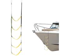 GOMETY 5 Tier Boat Ladder, Marine Mesh Ladder, Folding Ladder for Kids, Adults, Sailboats, Inflatable Boats, Kayaks