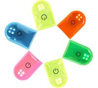GOMETY Pack of 6 LED Clip Flashing Light Reflective, 2 Modes 4 LED Reflectors Children's Safety Light, Reflective Light Strip Reflector for School Bag, Backpack, Hiking, Running, Jogging (6)