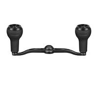 GOMEXUS Power Handle Compatible for Abu Garcia Ambassadeur C4 4600-6600 Revo SX Black Max Low Profile Shimano Tranx 300 400 Quantum Axle 8x5mm CNC Machining Aluminum Reel Handle with Knob 120mm
