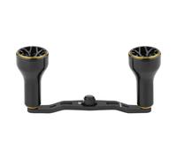 GOMEXUS Power Handle Compatible for Shimano SLX Tranx Curado Daiwa Tatula Zillion Steez Abu Garcia 13 Fishing Baitcasting Reel Replacement Parts Bass Fishing (Black Gold, 7x4mm Hole/105mm Length)