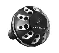 GOMEXUS Power Knob Compatible for Shimano Daiwa Spinning Reel Fishing Reel Handle Knob (Black Silver, 35 mm)