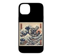 Gomi Kaiju Raccoon Trash Panda Great Wave Case for iPhone 14 Plus
