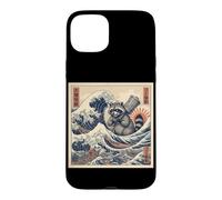 Gomi Kaiju Raccoon Trash Panda Great Wave Case for iPhone 15 Plus