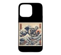 Gomi Kaiju Raccoon Trash Panda Great Wave Case for iPhone 15 Pro Max