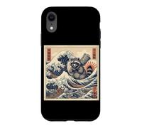 Gomi Kaiju Raccoon Trash Panda Great Wave Case for iPhone XR