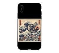 Gomi Kaiju Raccoon Trash Panda Great Wave Case for iPhone XS Max