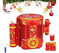 Gomice Automatic Firework Bubble Machine, Atmosphere Maker, Flashlight Design Electric Fire Work Bubble Machine, 36 Automatic Bubble Blower, With Light And Sound, For Parties, Birthday,