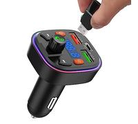 Gomice Car MP3 Player FM Transmitter - Fast Charging Blue Tooth FM Transmitter For Car - Hands- Call FM Transmitter For Audio Players And All Smartphones