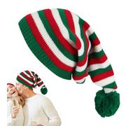 Gomice Christmas Knit Hat | Women Cute Santa Festive Hat - Colorful Unisex Knitted Beanie for Cold Weather Outdoor Activities Daily Wear Eve Girl Boy Men Women