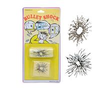 Gomice Glass Bullet Hole Stickers - Automotive Window Decorations Accessories - Ultra-Realistic Fake Bullets, Car Funny Shot Stickers, Adhesive, Broken Screen Prank Decals for Laptop Car Truck