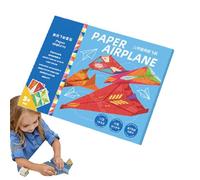 Gomice Paper Airplane Kit | Paper Craft Kit Colorful Paper Plane | Unique Airplane Toys Innovative Airplane Craft Paper for Home Kindergarten